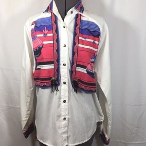 Circle T Western Top Shirt Size Small